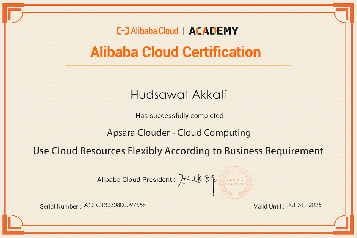 Alibaba Cloud Certified Use Cloud Resources Flexibly According to Business Requirement