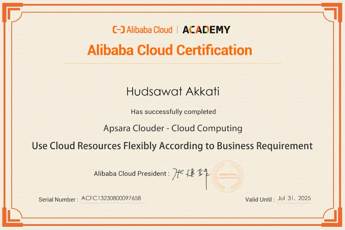 Alibaba Cloud Certified Use Cloud Resources Flexibly According to Business Requirement